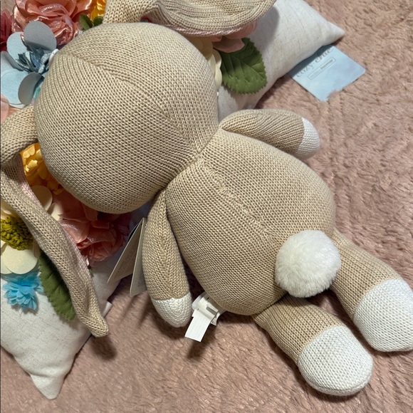 Tan and White Stuffed Bunny - Picture 4 of 4